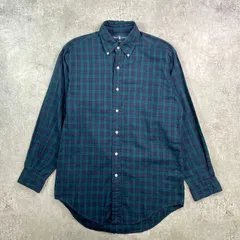 90年代 Ralph Lauren ラルフローレン YARMOUTH ブラックウォッチチェックシャツ メンズM 90s 