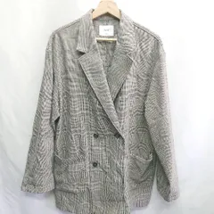 ◇ ⊇ Discoat ディスコート チェック柄 長袖 ジャケット サイズF グレー ブラック レディース E  【1504210016336】