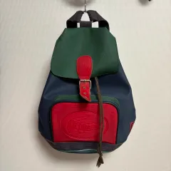 LACOSTE CROCO CREW レザー 牛革 リュックサック バイカラー