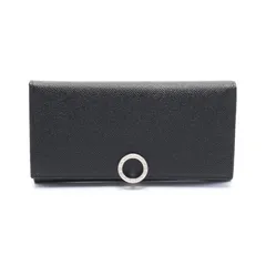 ブルガリ BVLGARI 二つ折り長財布 ブルガリブルガリ クリップ 30412 ブラック レザー 長財布 メンズ 新品