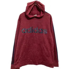 adidas プリント ジャージ トレーナー キッズ XL 160～ バーガンディ アディダス スポーツ 古着卸 アメリカ仕入 a701-6358のサムネイル