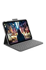 【中古】(非常に良い)ロジクール Logicool iPad 10.9インチ 第10世代 対応 キーボード付きケース Slim Folio iK1060GRA ワイヤレス Bluetooth キーボード 一体型 ケー