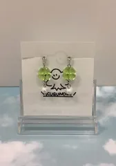 クローバー🍀ビーズアクセサリー　（イヤリング）