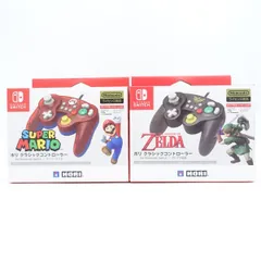 スーパーマリオ ゼルダの伝説 ホリ クラシックコントローラー 2個セット 未開封 任天堂ライセンス商品 HORI for Nintendo Switch mario ZELDA ニンテンドー スイッチ ゲーム