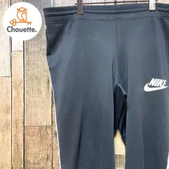 《激レア》ナイキ NIKE 黒☆トラックパンツ XL デカロゴ ビッグロゴ ビッグプリント ワンポイントロゴ スウォッシュ スウッシュ ジャージ ブラック h