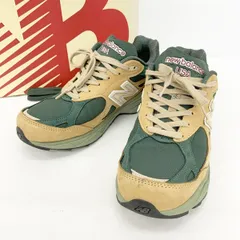 New Balance ニューバランス スニーカー シューズ M990WG3 ローカット USA製 アメリカ製 スエード メンズ 27.5cm グリーン系 靴 DF16935■