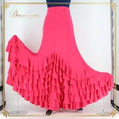 【美品 フラメンコ衣装】ピンク atelier Bellissima ファルダ フラメンコ衣装 ファルダ ピンク 美品 フラメンコ衣装】ピンク atelier