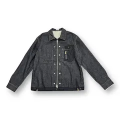 国内正規 未使用品 DIOR SACAI 21AW コラボ デニム ジャケット ディオール サカイ 213D487AY507 インディゴ  48   54788Aのサムネイル