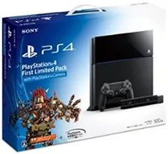 【中古】「未使用品」Playstation 4 First Limited Pack with Playstation Camera (プレイステーション4専用ソフト KNACK ダウンロード用 プロダクトコード 同梱)
