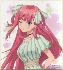 【中古】紙製品 中野二乃(上半身) 色紙 色コレ 「一番くじ 五等分の花嫁」 F賞