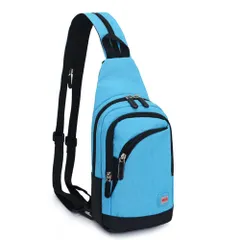 ☆ ブルー ☆ 2WAY ボディバッグ 2way ボディバッグ レディース メンズ バッグ バック ショルダー 肩掛け リュック リュックサック ワンショルダー かばん 斜め掛け 斜めがけ 大容量 多機能 サブバッグ スポーツ おしゃれ オシャレ シンプル