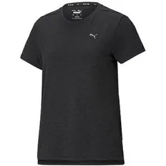 【新品】【Sサイズのみ】puma（プーマ）ランニングヘザーTシャツ トレーニング ウィメンズ レディース 半袖Tシャツ ティーシャツ dryCell 　プーマブラックヘザー　520624-01-S