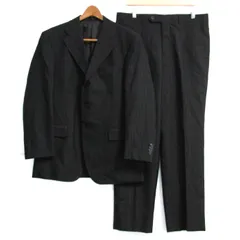 極美品 MALE&CO. スーツ 3ピース セットアップ ネイビー A6 L 極美品】THE SUIT COMPANY スリーピース セットアップ ネイビー
