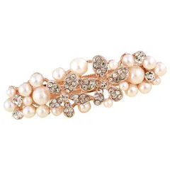 【新着商品】キラキラ 着物髪飾りパール かわいい ヘアピン 結婚式 髪留め 髪飾り ヘアアクセサリー ウェディング ヘッドドレス パールバレッタ バレッタ ヘアクリップ FASELE