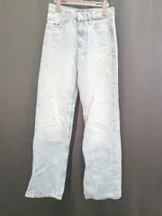 ◇ Θ ZARA ザラ ストレート デニム パンツ ジーンズ サイズEUR 34 USA 2 MEX 24 ライトブルー系 レディース E  【1507230016058】