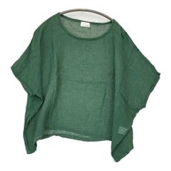 グリン リネン混 半袖プルオーバー - メルカリ