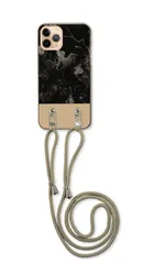 iPhone 17 ProMAX アイフォン17プロマックス スマホケース ショルダーストラップ 紐 付き ペイント 抽象的 アート おしゃれ アウトドア モノクローム かっこいい ベージュ カラー02