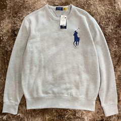 新品】POLO RALPH LAUREN ビックポニー刺繍スウェット グレー - メルカリ