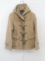 ◇ Rhythm of Life UNITED ARROWS ウール混 長袖 ダッフル コート サイズM キャメル ブラウン レディース P  【1302200011947】