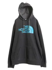 【お得なクーポン配布中!】 ノースフェイス 迷彩 ロゴ プリント スウェット フード パーカー メンズ L 古着 The North Face プルオーバー 裏起毛 トレーナー 黒 迷彩柄