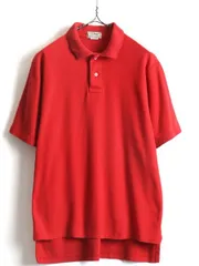 80s USA製 ■ LLBEAN 鹿の子 半袖 ポロシャツ ( メンズ L )