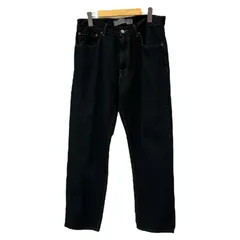 Levi’s (リーバイス) 505後染め ブラックデニム パンツ ジッパーフライ コットン100％ 34 レギュラーフィット ブラック メンズ/065