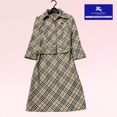 バーバリーブルーレーベル　ベルト付き　ストレッチ　ノバチェック　ワンピース　ベージュ　サイズ36 BURBERRY BLUELABEL