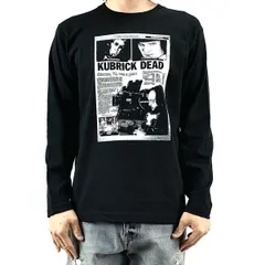 オリジナル ロンT スタンリー 時計じかけのオレンジ 映画 監督 訃報 ニュース 新聞 ロンT長袖 Tシャツ S M L XL タイト ジャスト 大きい ビッグ オーバーサイズ メンズ レディース ユニセックス ピンククリーム