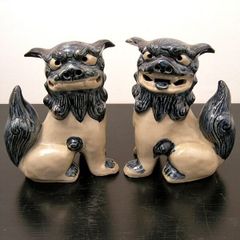 鉄製 猿 置物 ペア 2体セット 鋳鉄風 約5.2kg アンティーク調 オブジェ