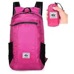 [motayu18] 使う時だけ リュック 小さくたためるエコバッグ マイバック バックパック 登山 ポケッタブル ランキング バイク 旅行用リュック エコバッグ りゅつく レディース メンズ (ピンク, フリー)