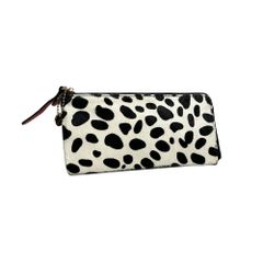 ☆ Dalmatian ☆ Pisoraro LF Slim Long Wallet - Women's Long Wallet - Pisoraro RP240 - Pisoraro Wallet - Long Wallet - L-shaped Zipper - Large Capacity - Bill Compartment - Slim