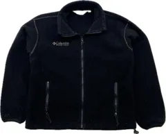 Columbia ☆ コロンビア USA製 フリース ジャケット ブラック XS 大きめ メンズ 秋冬 アウトドア スポーツ キャンプ タウンユース■S3117