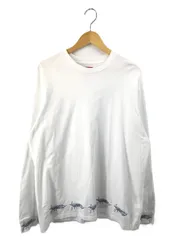 【中古品】Supreme シュプリーム SIGNATURE LOGO L/S T-SHIRT シグネチャー ロゴ ロングスリーブ Tシャツ 刺繡 長袖 トップス 【149-250918-yy-05-tag】