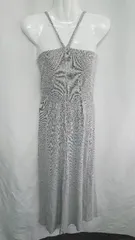 ◇ ⊂ mystic　ミスティック コットン系 キャミソール マキシ ワンピース サイズM グレー レディース E  【1408220068135】