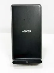 【HY】【美品】Anker アンカー PowerWave 10 Stand ワイヤレス充電器 A2524011 Qi対応 10W急速充電 縦横対応 スマホケース対応 ブラック[定形外郵便、送料無料]HY003