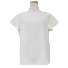 Theory - 美品 Theory セオリー ブラウス アイボリー サイズ:S 24春夏 ジョーゼット ボートネック フレアスリーブ Prime GGT Straight Top プルオーバー 半袖 トップス シャツ カットソー【レディース】【中古】 美品 Theory セオリー ブラウス アイボリー サイズ:S 24春夏
