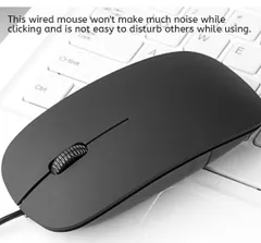 有線USBマウス ビジネス・財務向け 即挿即用 人間工学デザイン 快適操作 Wired USB Mouse。有線で、Bluetoothマウス(ワイヤレスマウス)ではないです)