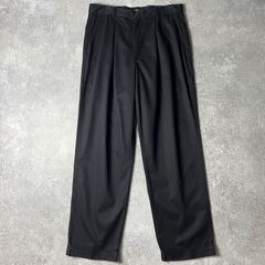 00s DOCKERS 2タック コットン チノ パンツ 34 32 / 00年代 オールド ドッカーズ リーバイス Levis ブラック 黒