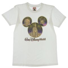 0052 ９０年代 　実寸Ｌ 　ミッキーシルエット　ディズニーワールド　EPCOT 後期赤タグ