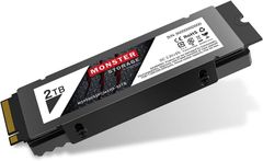 Monster Storage NVMe 2TB SSD PCIe Gen 4×4 最大読込: 5,000MB/s 最大書き：4,400MB/s PS5確認済み M.2 Type 2280 内蔵 SSD 3D TLC　MS950G55PCIe4HS-02TB