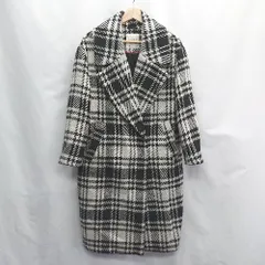 ■ ZARA BASIC 千鳥柄 長袖 コート サイズXS ブラック ホワイト レディース E  【1407180064737】