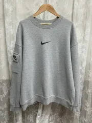 アディダス ヴィンテージ グレー スウェット スウッシュ ポケット スウェットシャツ