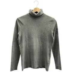 古着 レディースM Callaway Golf/キャロウェイゴルフ ハイネック ニット カットソー ゴルフウェア 長袖 グレー 241-8254804 gl00319