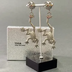 b17 TOGA トーガ フロッグイヤリング シルバー カエル ピアス アクセサリー 箱付きのサムネイル