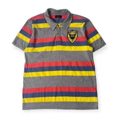 ZARA MAN ザラマン ボーダー 半袖 ポロシャツ XL/マルチ メンズ