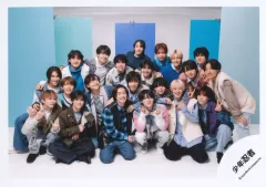 【中古】生写真(STARTO) 少年忍者/集合(21人)/横型・全身/プロフィール写真撮影オフショット2024/公式生写真