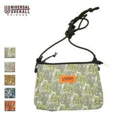 UNIVERSAL OVERALL ユニバーサルオーバーオール ペイズリー柄サコッシュ レディース/メンズ ホワイト/ラベンダー/モカ/グレー/オレンジ OS UVO-095【新品】