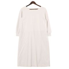 PLST プラステ 通年★ シフト ドレス ワンピース Sz.M レディース 白