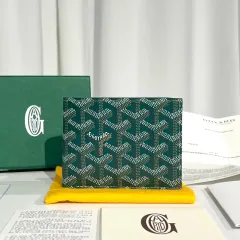 未使用近 GOYARD ヴィクトワール ウォレット 二つ折り財布 グリーン GOYARD ≪新品≫ ゴヤール 2025年限定 ヴィクトワール