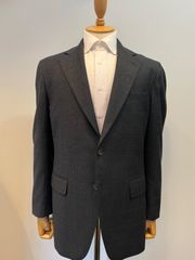 【一点物】フランネルジャケット　吉田スーツ　オーダーメイド　メンズジャケット　オフィスカジュアル　ジャケット　テーラード　インポート生地　3シーズン